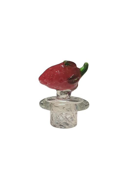 Fruit Mix Glass Spinning Carb Cap For 25mm Quartz Banger Wild Strawberry