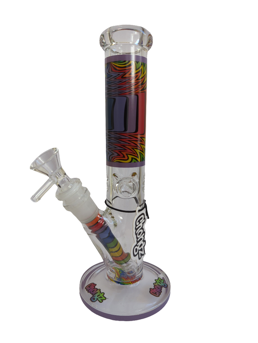 Chongz Glass 25cm "Horror Show" 5mm Glass Straight - Purple