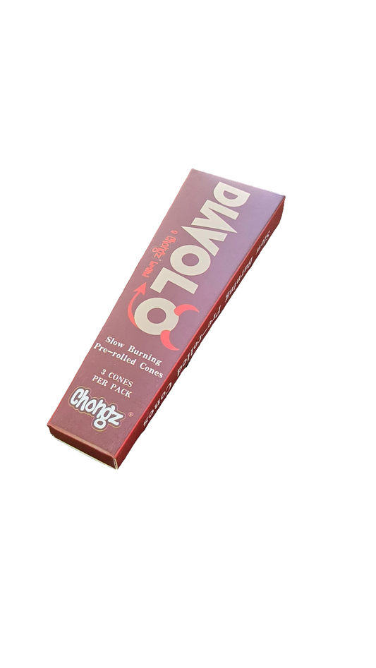 Diavolo by Chongz Pink 110mm Organic Pre Rolled Cones