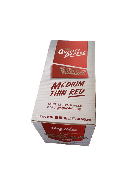 RIZLA Rolling Papers Regular RED(100 per box) BOX