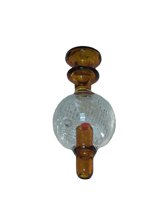 Glass Carb Cap with Terp Pearl inside