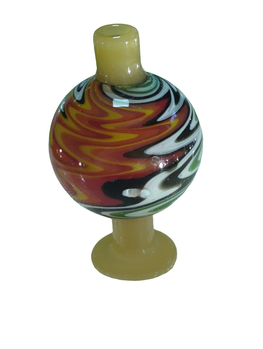 Wig Wag Glass Bubble Carb Cap 28mm (Various Colours)