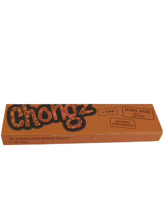 Chongz Orange KSS Natural Unbleached Papers w/Tip [22x32pcs]