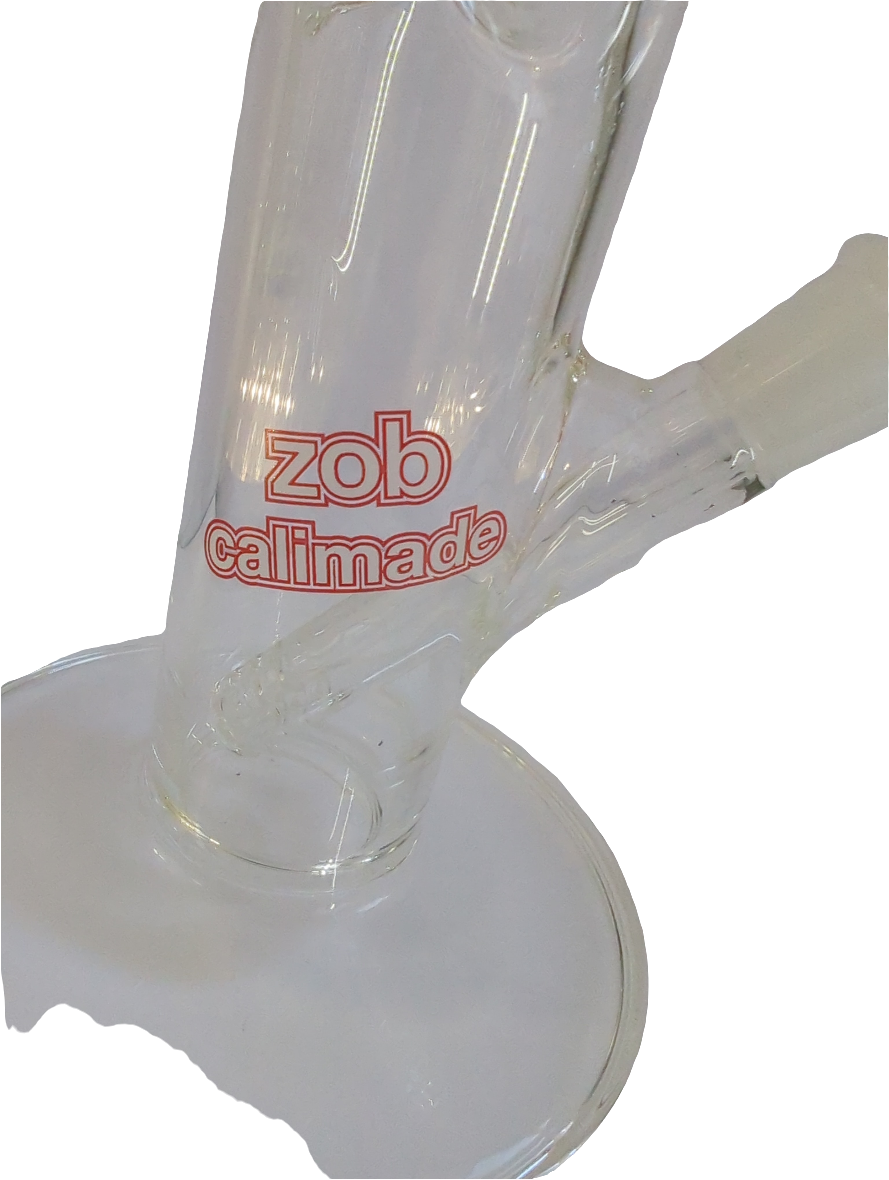 Zob Glass - Z 18ST - 18? 50mm, Straight clear waterpipe, ice pinch