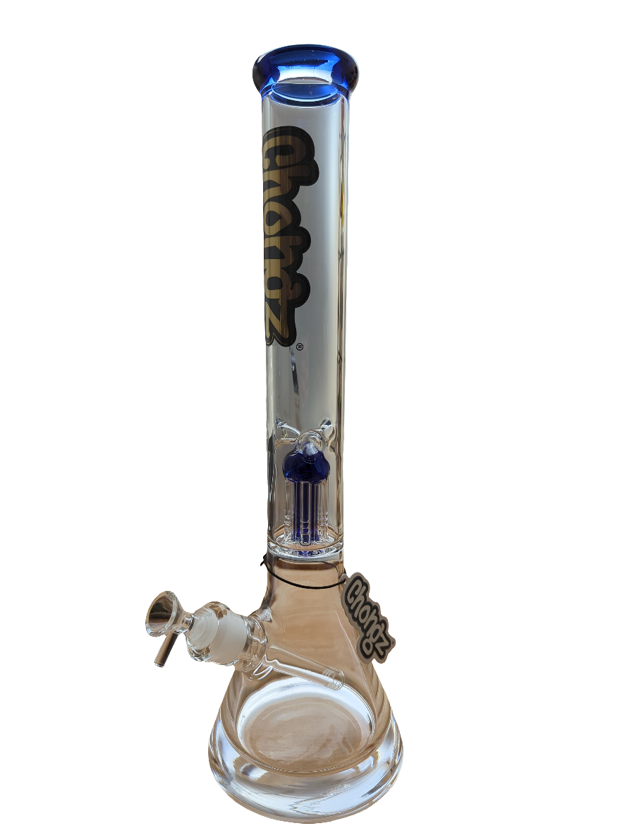 Chongz 46cm Glass "Mighty Mike" Waterpipe blue Accents