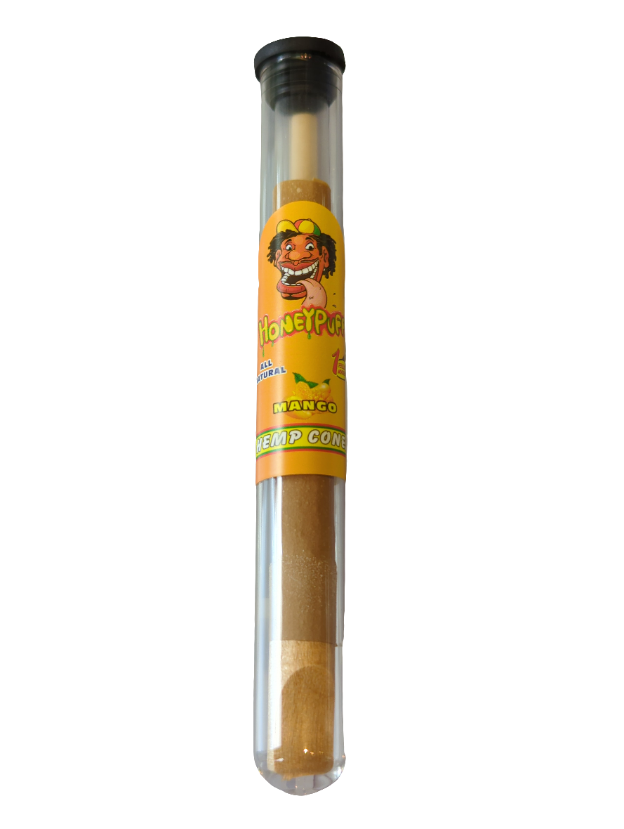 HoneyPuff Hemp Cones With Wood Filter - Mango 1pc - Single Pack