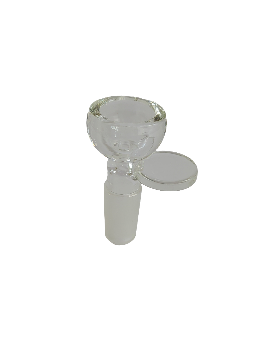 Clear Glass Cone with Flat Handle 14mm