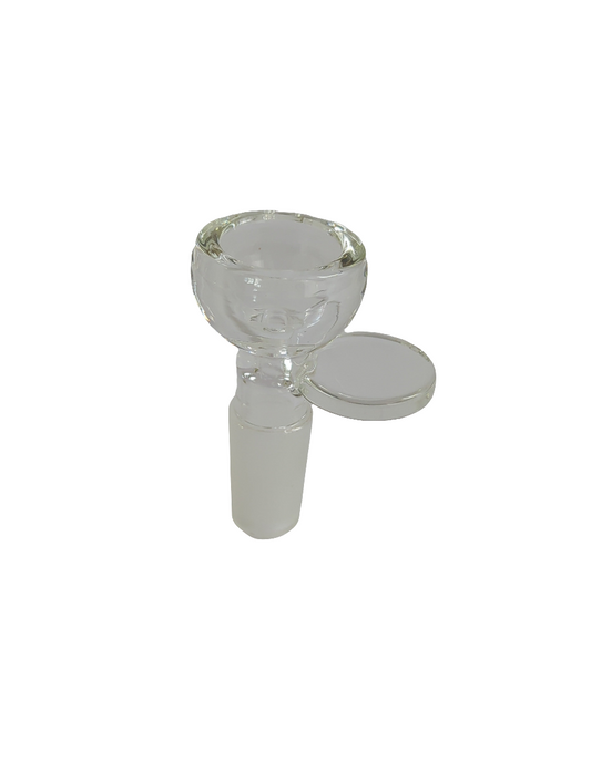 Clear Glass Cone with Flat Handle 14mm