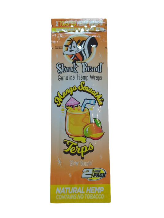 Skunk Brand Terp Hemp Wraps Mango Smoothie - 10 Pack