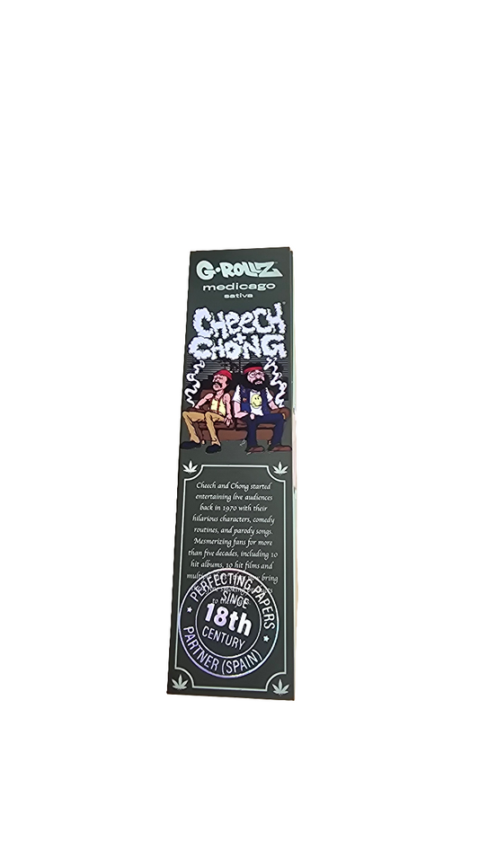 G_ROLLZ - Cheech & Chong - Medicago Sativa Extra Thin - 50 KS Papers + Tips 10 Pack