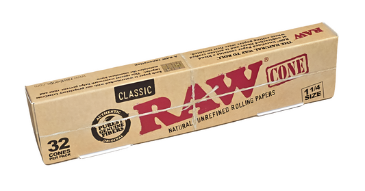 Raw Classic Cones 1 1/4 Pack of 32 Cones