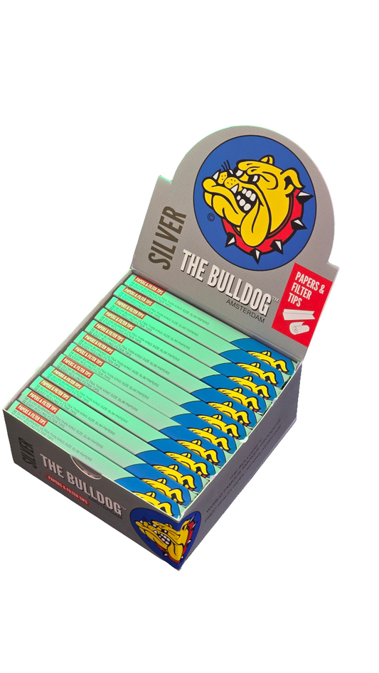 The Bulldog Kingsize Rolling Papers + Tips BOX