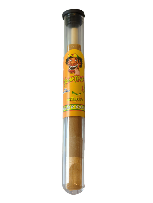 HoneyPuff Hemp Cones With Wood Filter - Mango 1pc