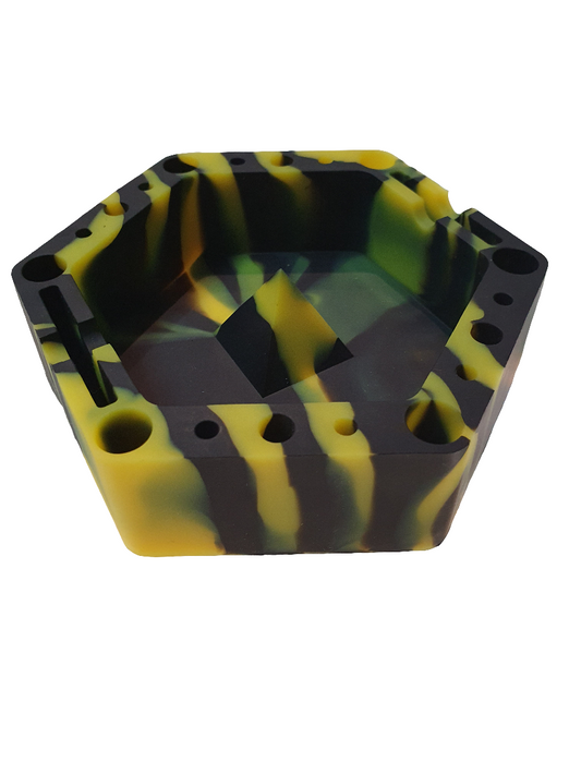 Silicone Ashtray + Storage Holes - Hexagon V2 A5