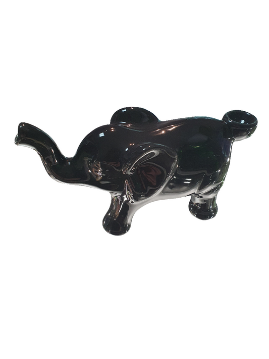 Ceramic Black Elephant Pipe