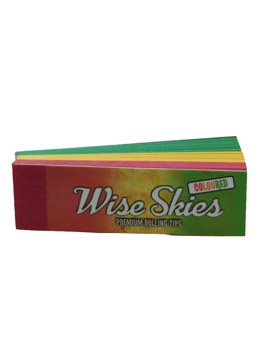 Wise Skies PREMIUM Coloured Rolling Tips - Perforated (Coloured)RYG