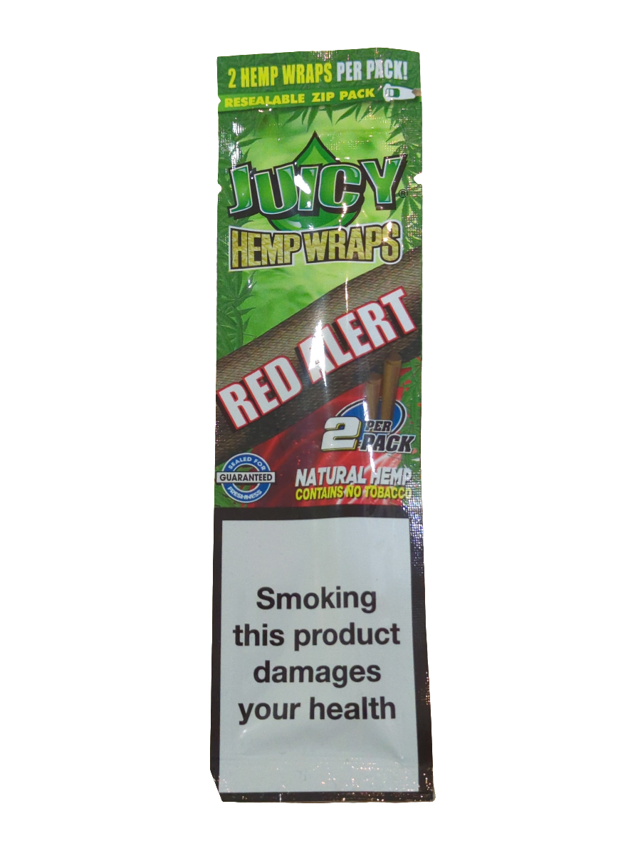 Juicy Jays Double Hemp Wrap - Red Alert - 10 Pack