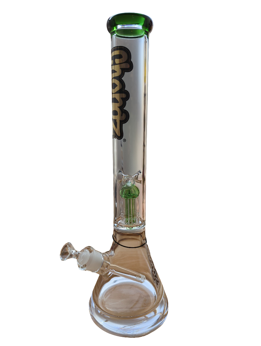 Chongz 46cm Glass "Mighty Mike" Waterpipe Green Accents