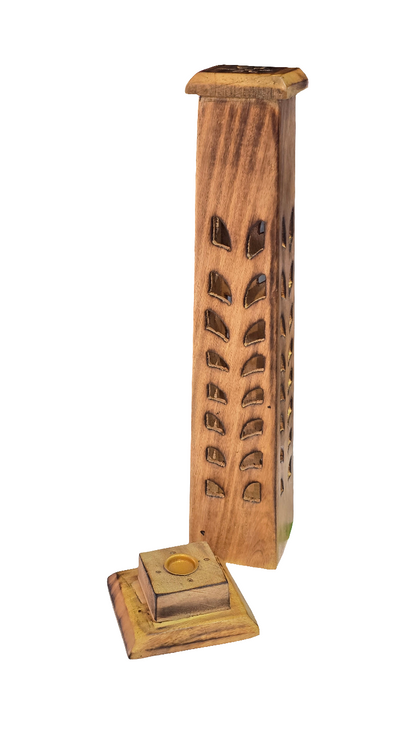 Sheesham Wood Ashcatcher Incense Sticks Tower Burner