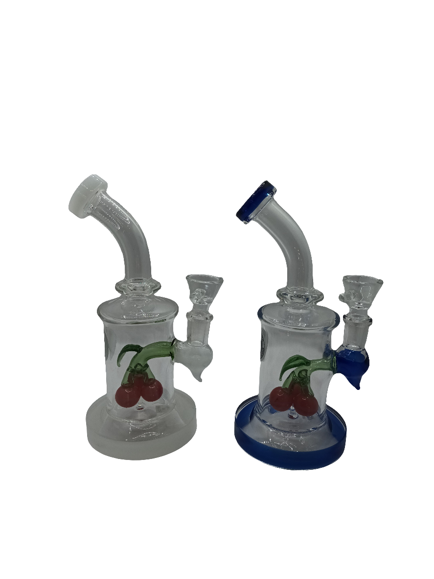 Basil Bush Glass Mini 17cm Percolator Bong (14mm) CHERRY 290gm