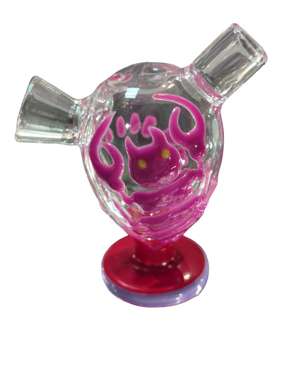 Glass Joint Bubbler -  Scorpion Glow in the Dark
