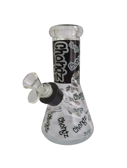 Chongz Glass 20cm Glow Series Black "Multi Chongz" waterpipe