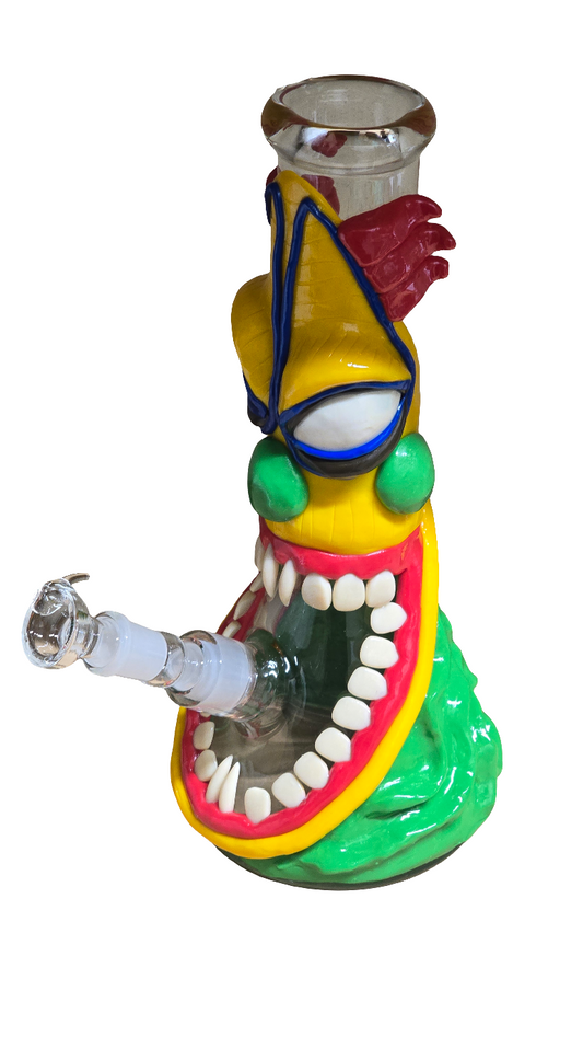 Monster Mixed Beaker Bong H:31.5 Various Colours