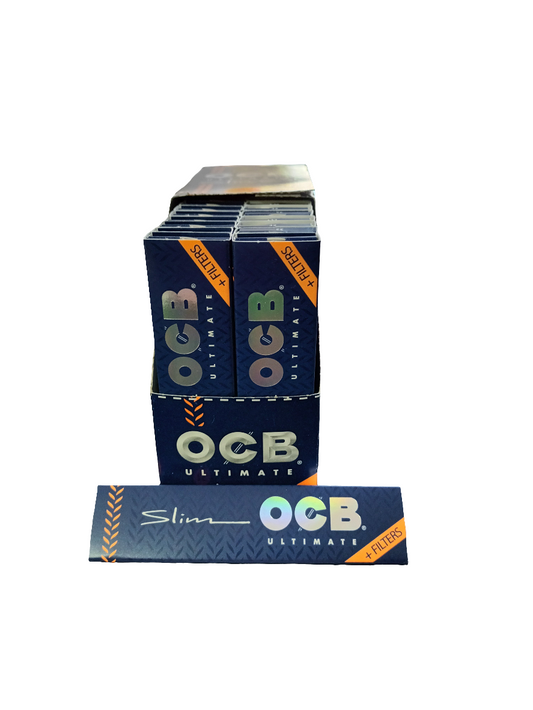 OCB ULTIMATE Rolling Papers Ultimate Slim + Tips  Single Pack