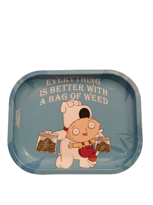 Smoke Arsenal Trays - (18x14cm) - BAG OF WEED (S89)