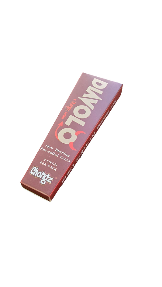 Diavolo by Chongz Pink 110mm Organic Pre Rolled Cones - Single Pack
