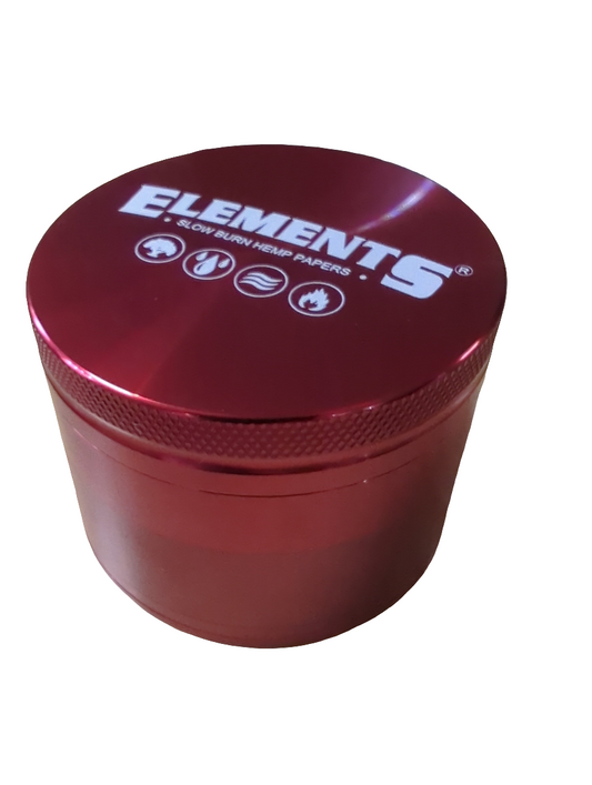 Elements Large 4-Part Metal Handmuller Red
