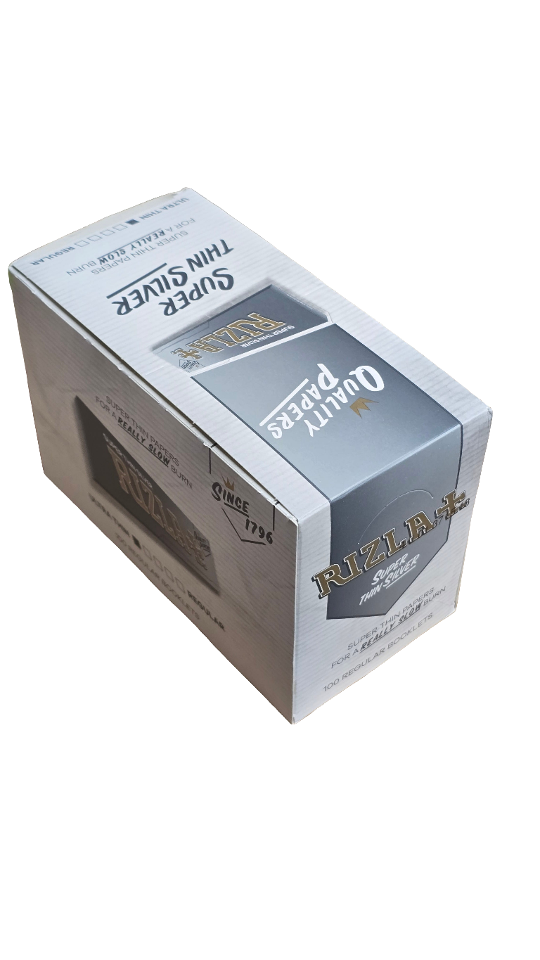 RIZLA Rolling Papers Regular SILVER(100 per box) BOX