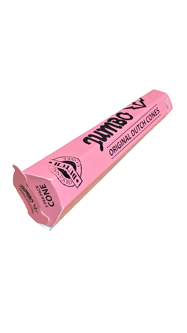 Jumbo King Sized Premium Dutch Cones Pre-Rolled - Pink 3 pack - Single Pack