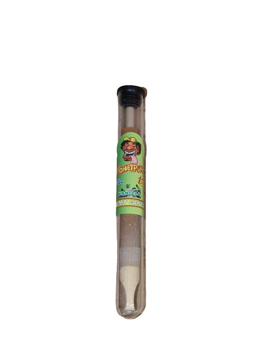 HoneyPuff Flavoured Pre-Rolled Cones With Wood Tip - Vanilla 3pc - 10 Pack