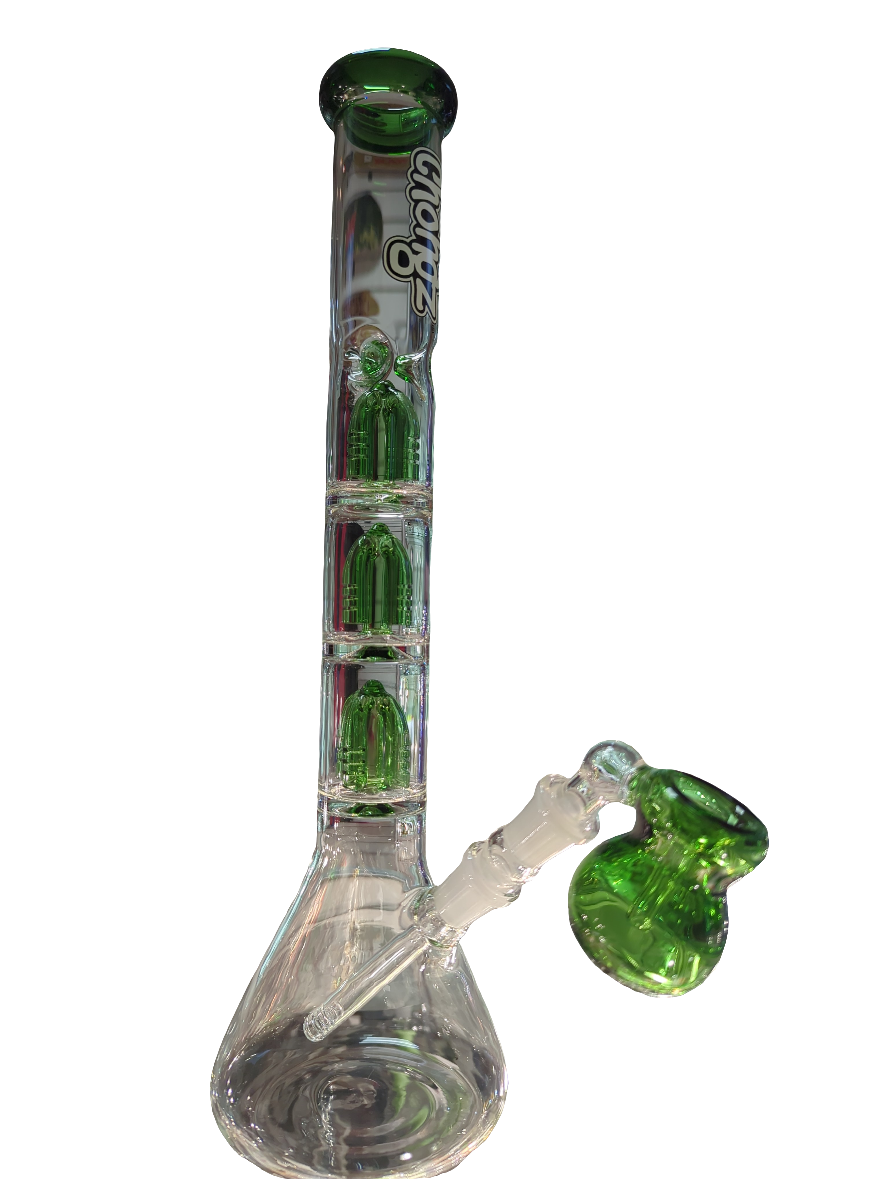 37cm 'Green Nasty' Triple Perc 5mm