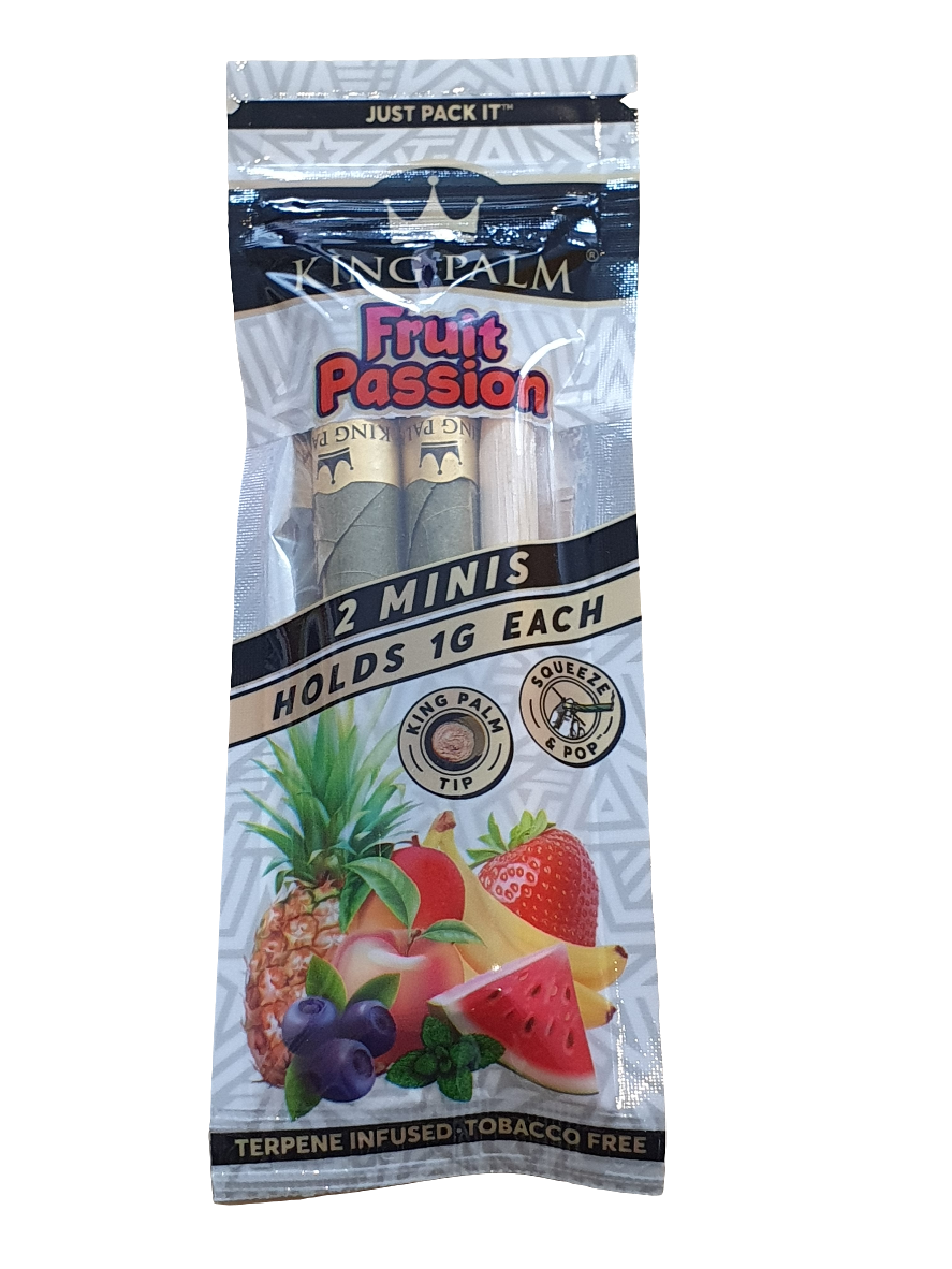 King Palm - Mini Rolls - 2 pack (20 Box) - 1g - Wrap - Fruit Passion