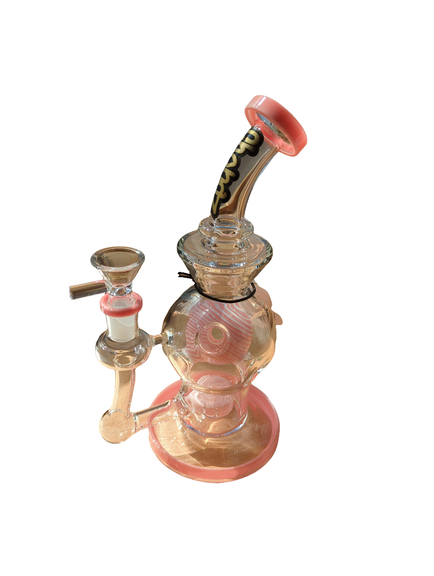 Chongz 24cm "Big Balls" Pink Accent Glass Waterpipe