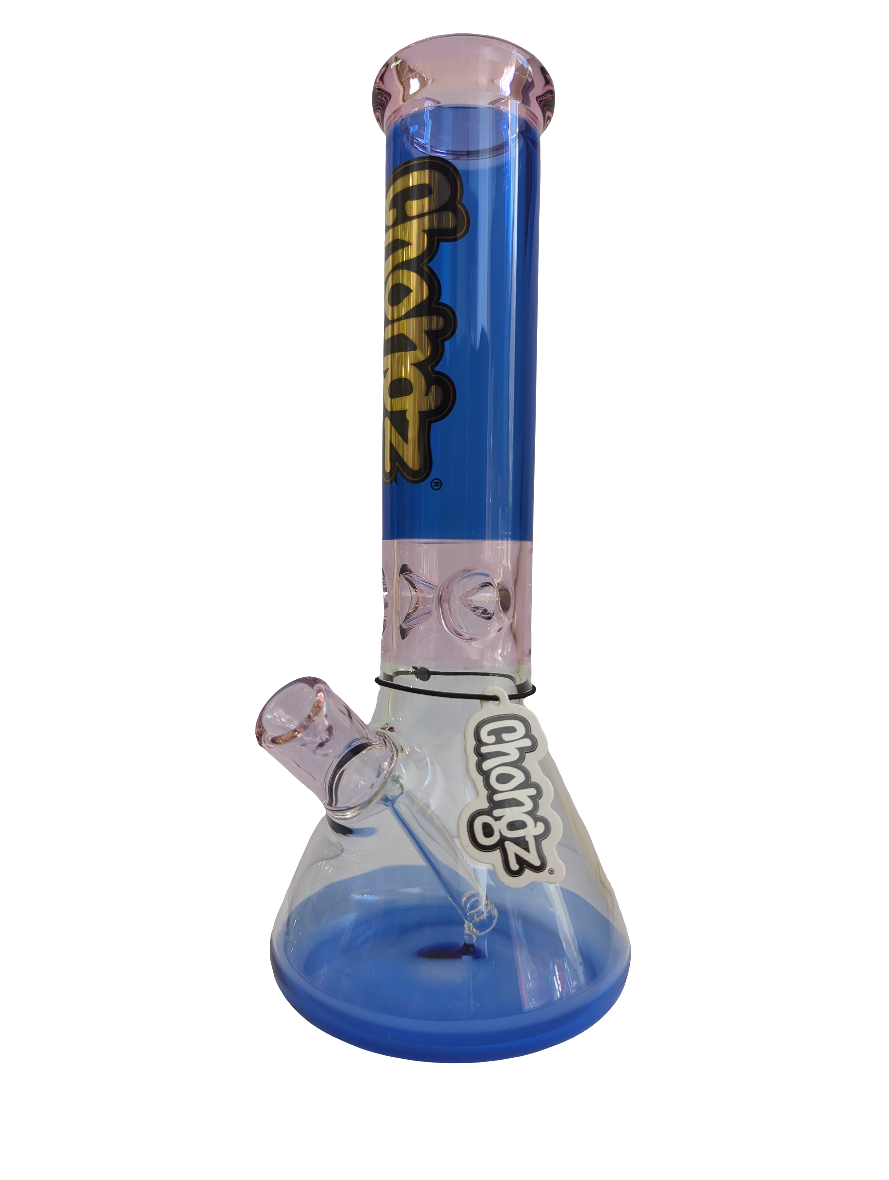 Chongz Glass 30cm "Beef Galore" 5mm Blue/Pink Accent Waterpipe