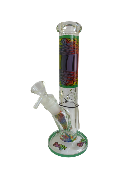 Chongz Glass 25cm "Horror Show" 5mm Glass Straight - Green