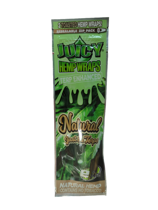 Juicy Jay Hemp Wraps - Terp Enhanced - Natural - 10 Pack
