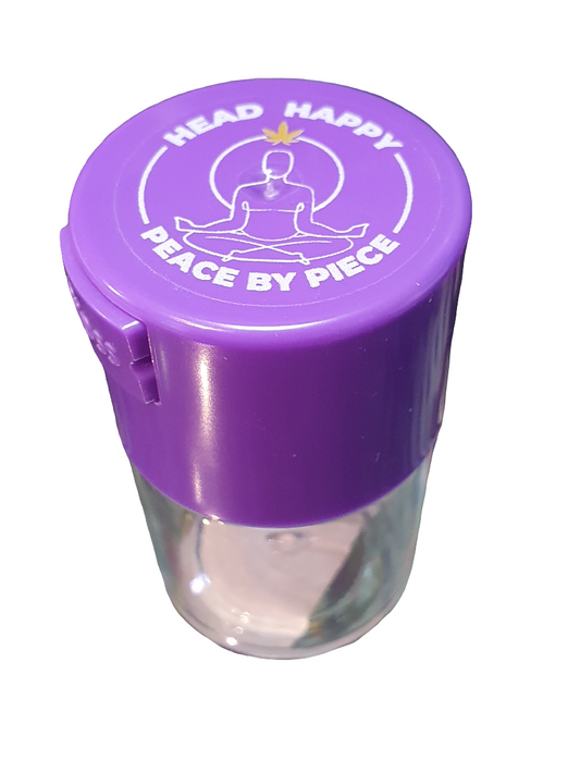 Head Happy - Plastic Airtight Vacuum Jar - Purple Series