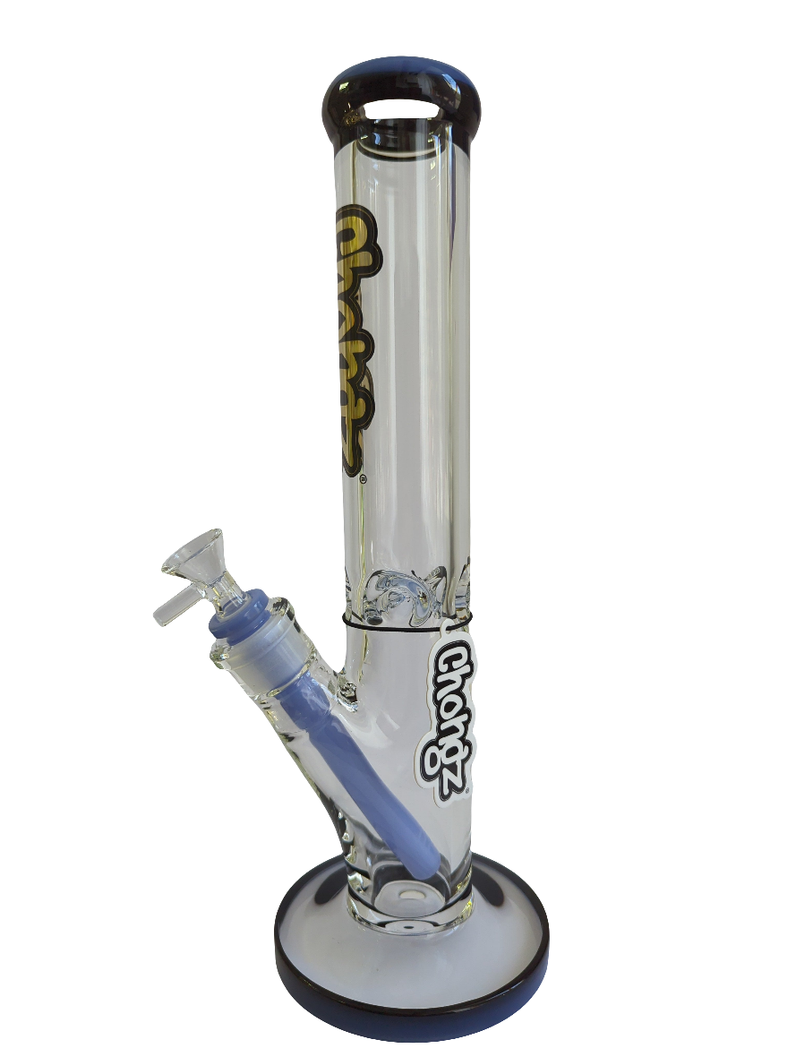 Chongz Glass 35cm "Bob" 5mm Blue Accent Waterpipe
