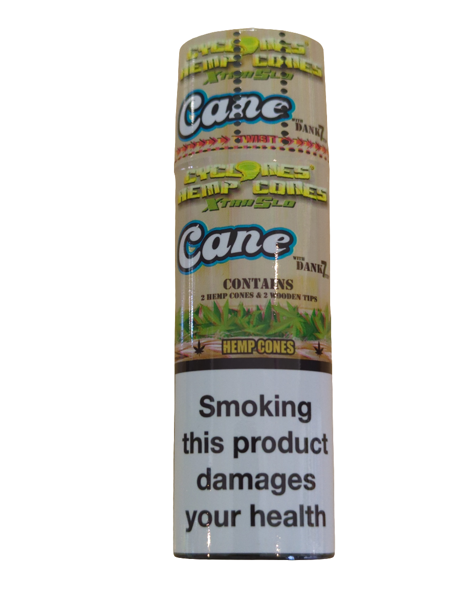 Cyclone - Hemp Cones + Dank 7 Tip Sugar Cane - Single Pack