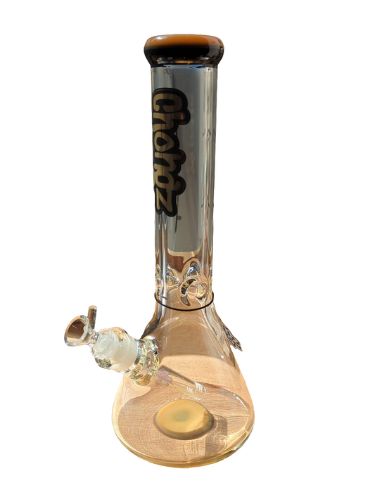 Chongz Glass 35cm "Vic" 9mm Orange Accent Waterpipe