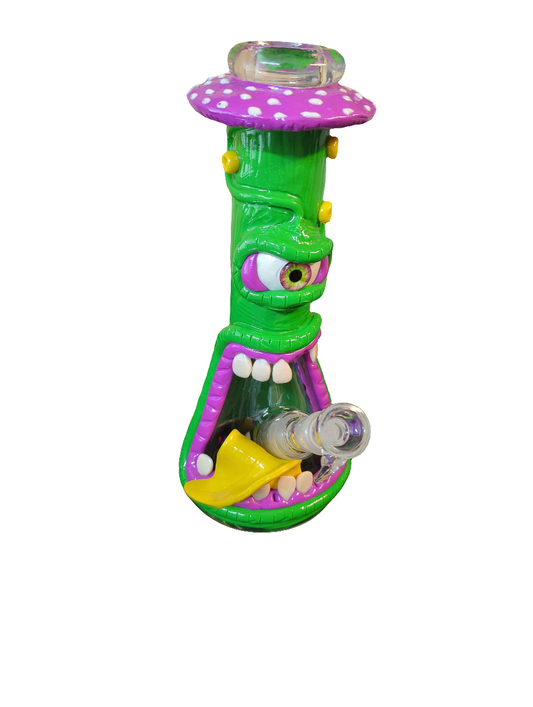Amsterdam One-Eyed Mushroom Creature Glass Bong H:31cm - SG:18.8mm - :36mm