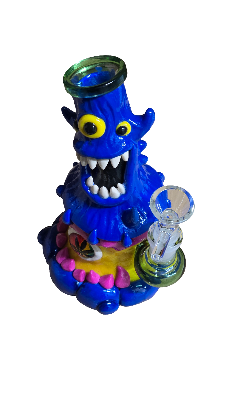 18cm 3D Monster Waterpipe - Mixed