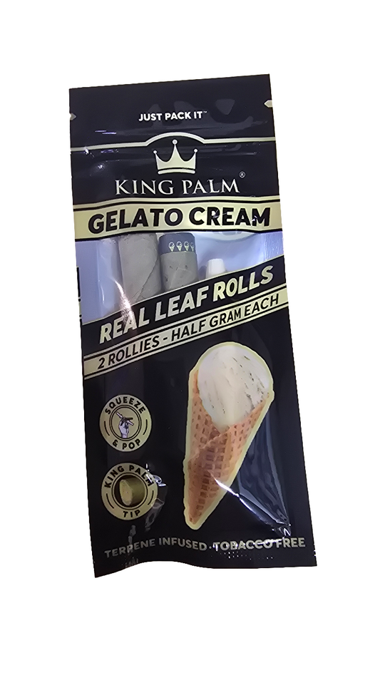 King Palm - Rollies - 2 Pack- 0.5g - Gelato Cream - Single Pack