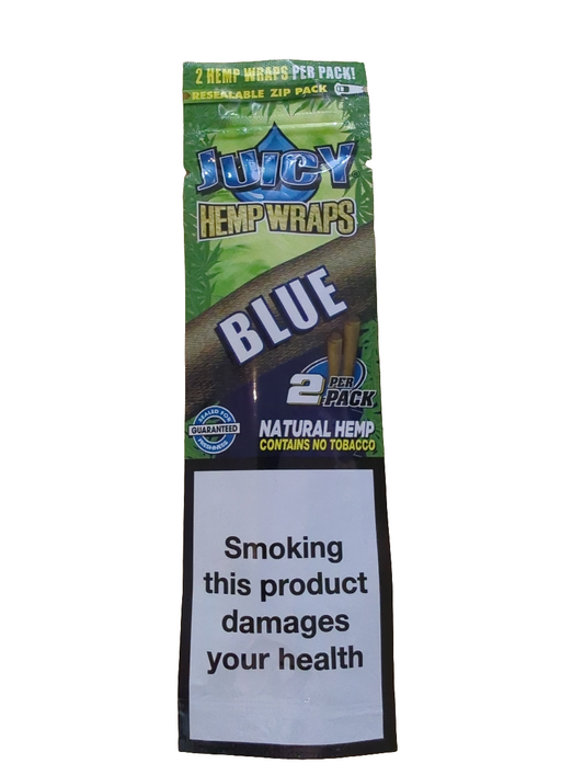 Juicy Jays Double Hemp Wrap - Blue - 10 Pack