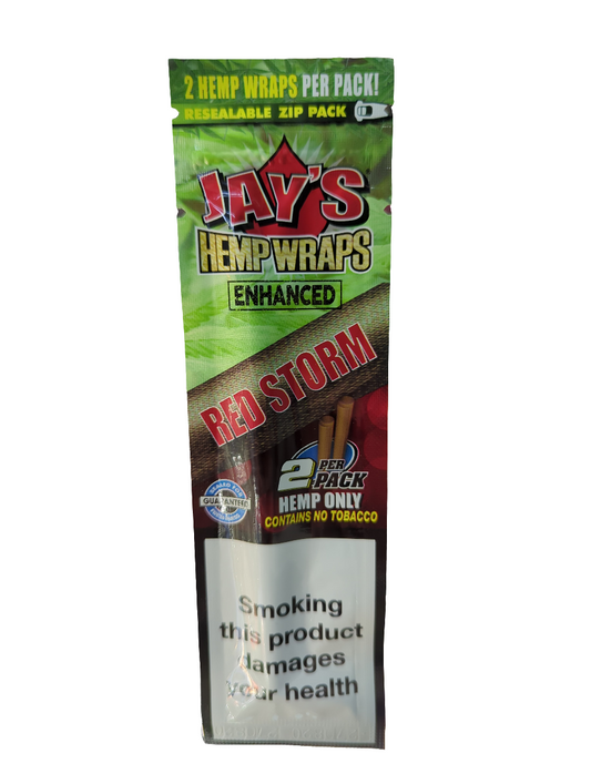 Juicy Jays Enhanced Hemp Wrap - Red Storm - 10 Pack