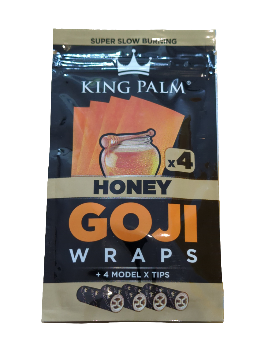 King Palm Goji Blunt Wrapsx 4 wraps - Honey - Single Pack